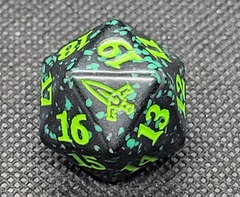 MTG Murders at Karlov Manor D20 Spin Down Die Dice Green